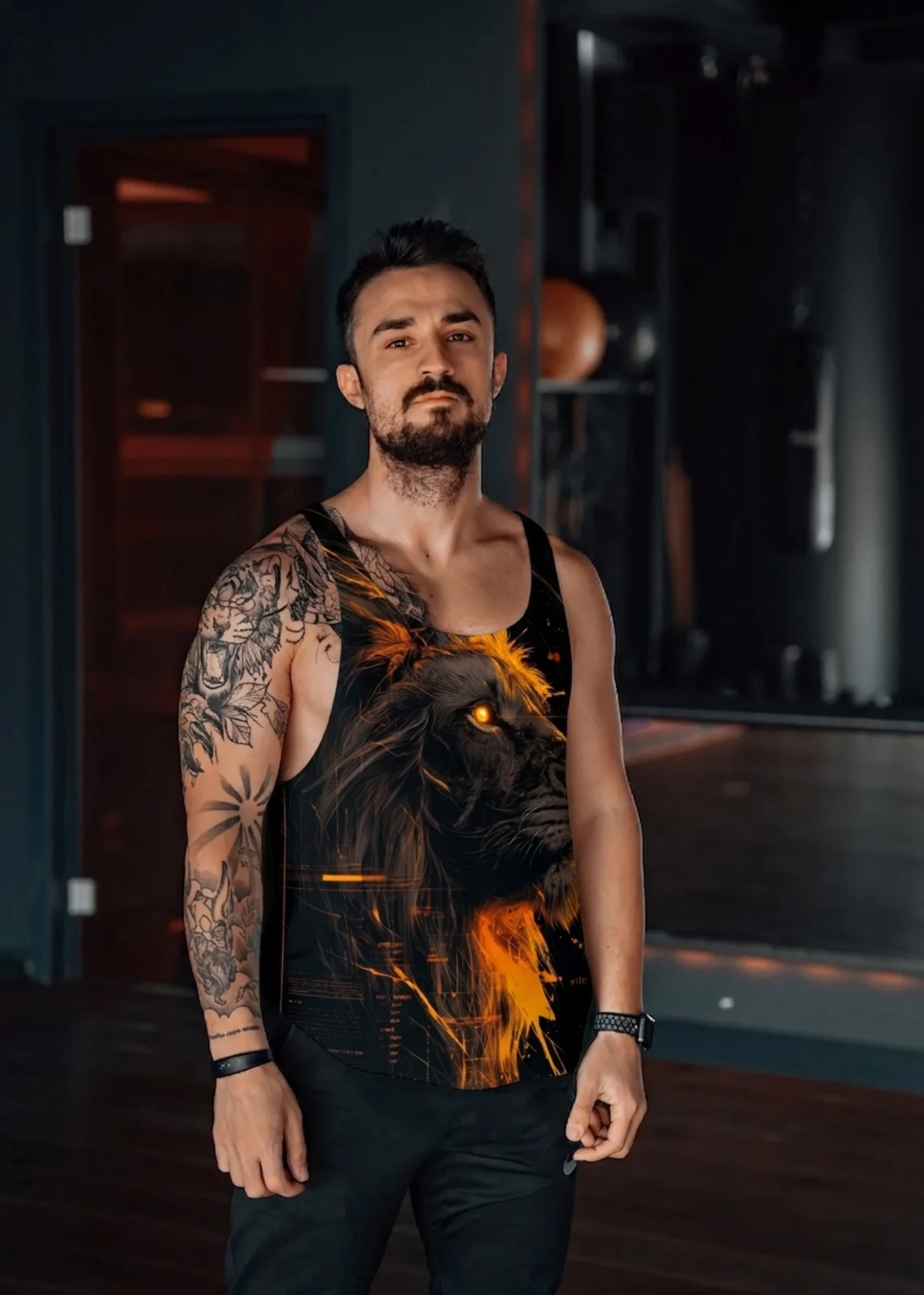 Aslan Boy Gym Fitness Tank Top Sporcu Atleti