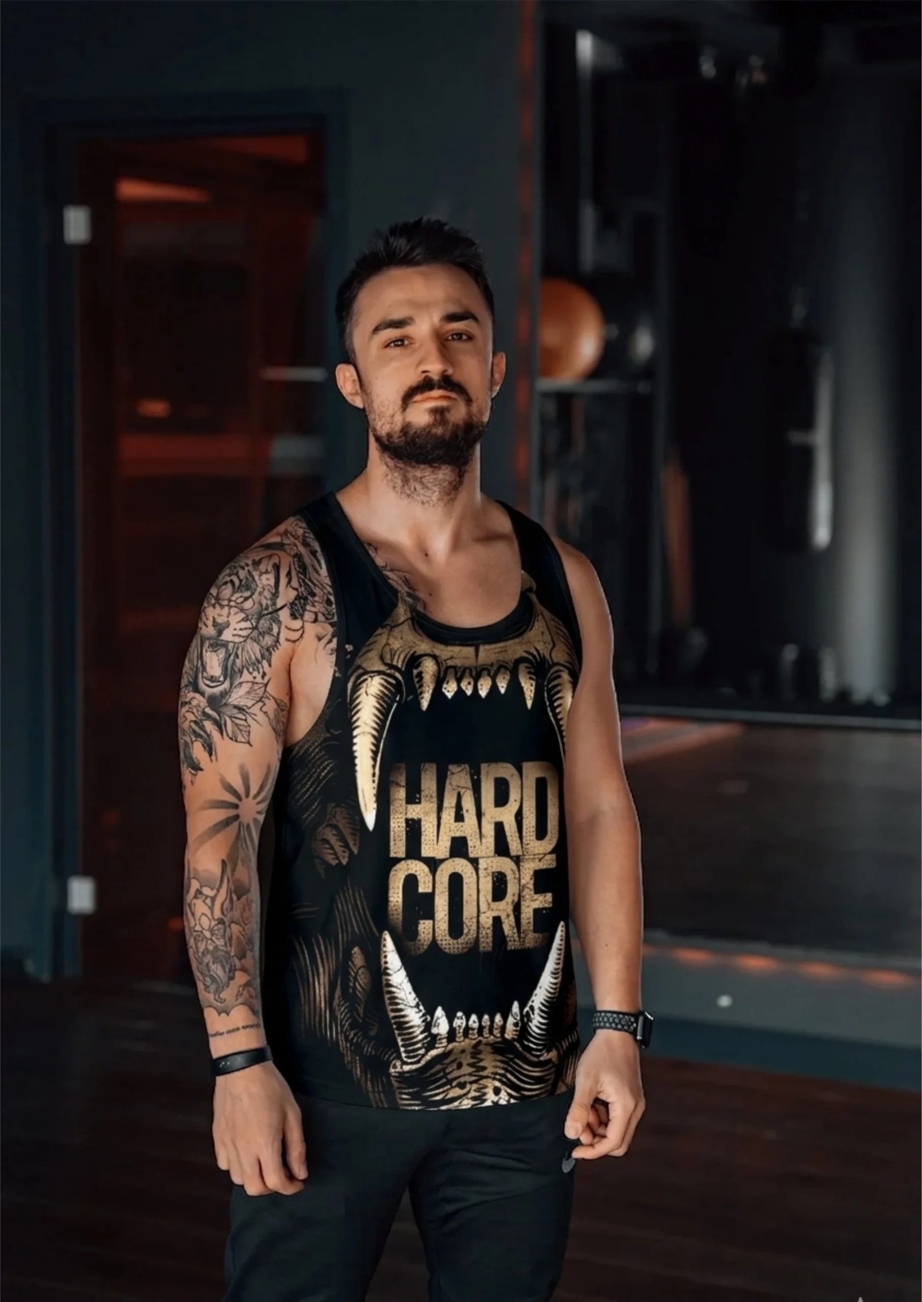 Hard Core Gym Fitness Tank Top Sporcu Atleti