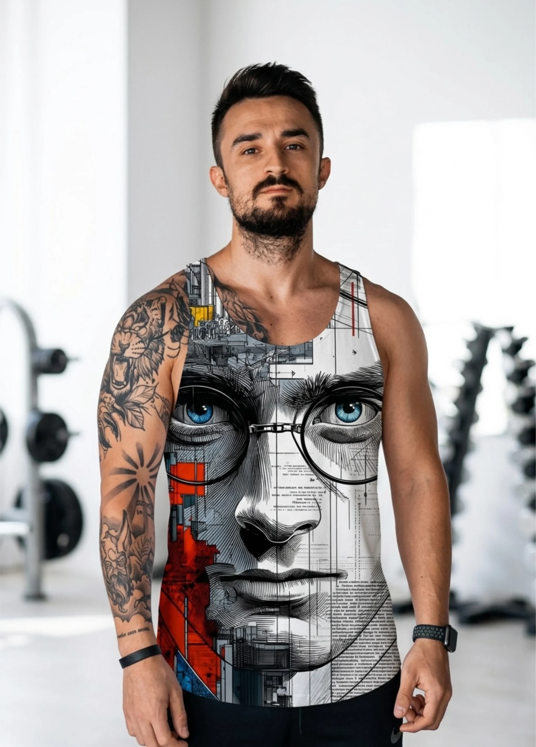 Harry Gym Fitness Tank Top Sporcu Atleti