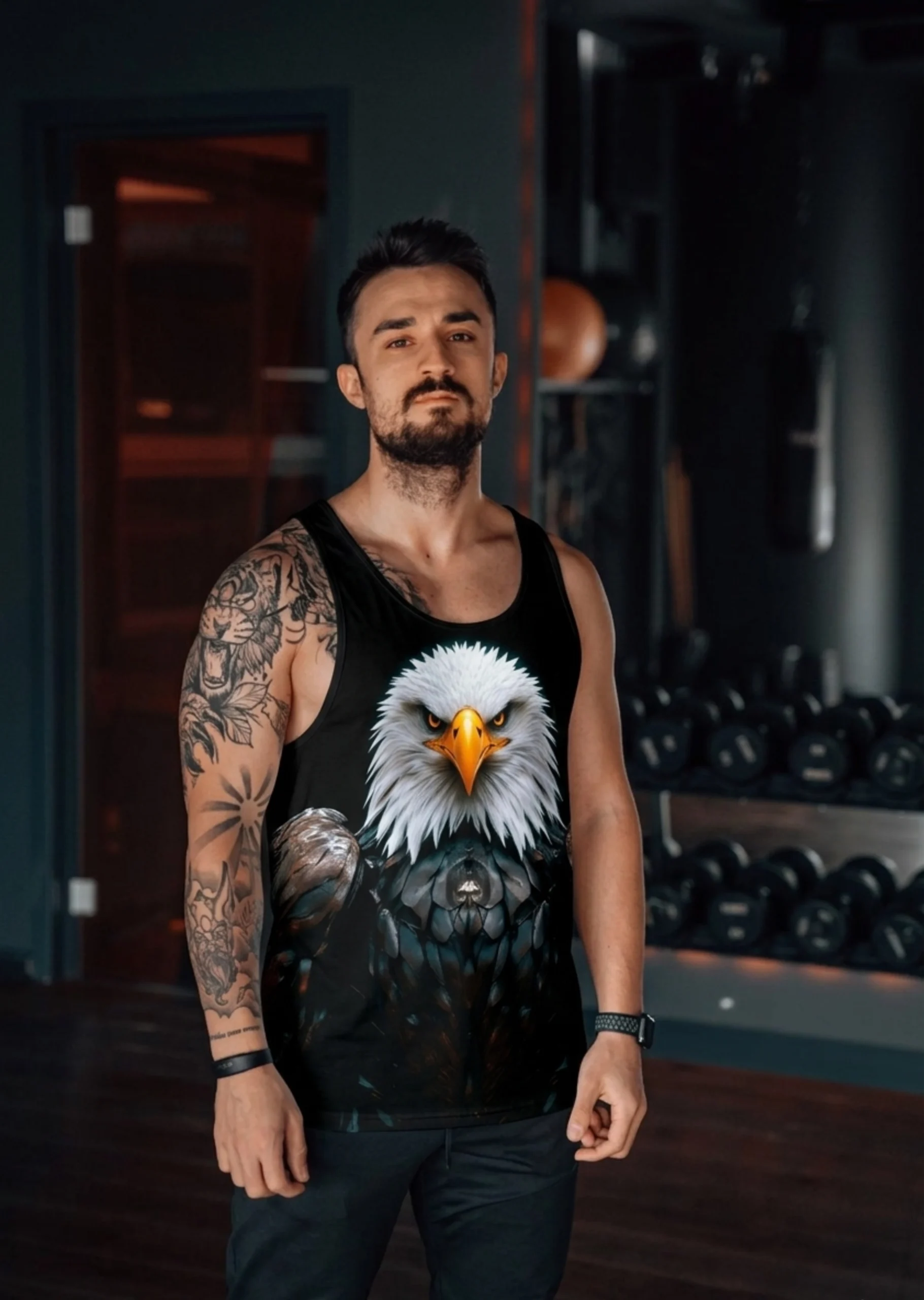 Kartal Gym Fitness Tank Top Sporcu Atleti