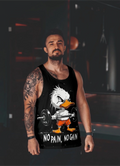 No Pain No Gain Duck Gym Fitness Tank Top Sporcu Atleti