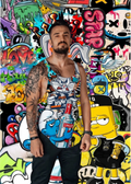 Smurf Gym Fitness Tank Top Sporcu Atleti